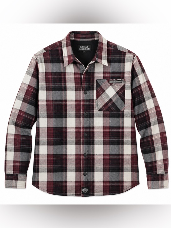 Harley-Davidson Other - Harley-Davidson Men’s Plaid Flannel Shirt Snap Heritage Logo Biker Western 2XL